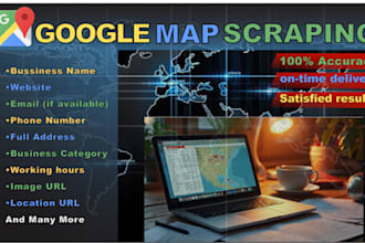 scrape google map data for lead generation, b2b data extraction