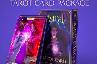 design tarot oracle zodiac card game illustration, art nouveau, tcg card deck