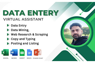 do perfect data entry, typing, mining, collecting, sorting, and converting jobs