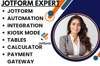 do jotform automation integration kiosk mode tables calculator payment gateway