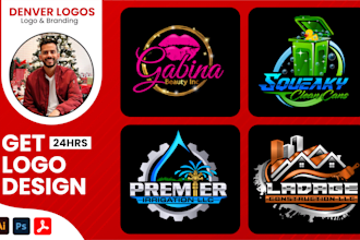 do a modern hand drawn logo design for your business