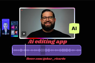 create photo editing app, ai photo app, video edit app, ai video generator app