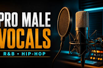 be your professional male rnb and hip hop singer