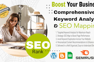 comprehensive keyword research and SEO mapping