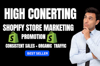 increase shopify sales,website traffic, etsy, teespring, amazon, ebay promotion