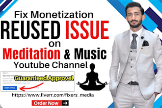 fix monetization suspention or reused content on meditation and music channel
