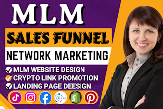 promote mlm website, mlm sales funnel network marketing, crypto link promotion