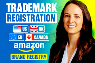 be your licensed USA trademark attorney, patent attorney, amazon brand registry