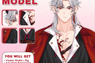 create vtuber model, vtuber, live 2d vtuber model, 2d vtuber model