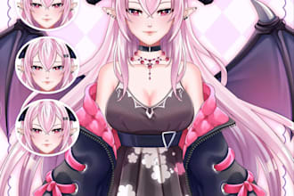 create vtuber model, vtuber, live2d model, vtuber rigging