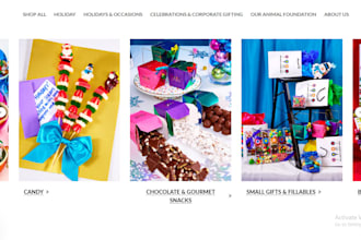 design candy shopify store chocolate website sweet dropshipping store