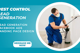 generate exclusive pest control leads facebook ads rodent control landing page