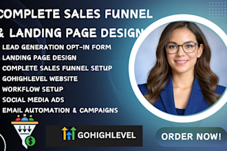 gohighlevel landing page, sales funnel automation, go high level workflow expert