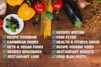 ghostwrite high cookbook recipes, cookbook, recipes book writing, food recipes