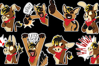 draw furry telegram crypto stickers discord animated gifs stickers for fursona
