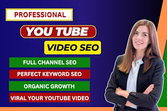 do youtube channel SEO and video optimization for top ranking on search result