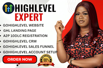 design gohighlevel website design landing page sales funnel a2p registration
