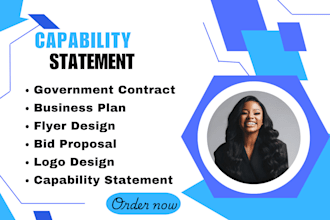 design government capability statement and capability statement