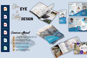 write, design company profile, digital brochure annual report and white paper