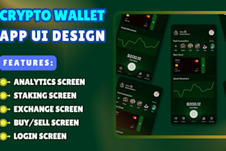 design crypto wallet app ui exchange website p2p web3 fintech app ui interface