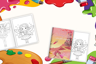 draw unique coloring book pages for kids