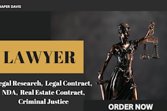 legal research write legal contract nda prepare real estate contract