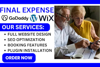 build SEO friendly final expense website life insurance burial insurance website