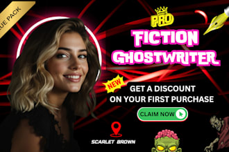write an amazing fiction story ebook, ghostwrite thriller, crime horror novel