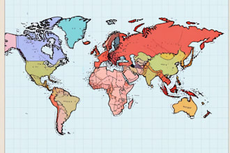 create vector map and jpeg to line art