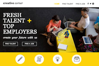 build recruitment, healthcare staffing website,  job board, on wordpress, wix