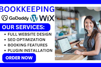 design highly responsive bookkeeping website accounting website business website