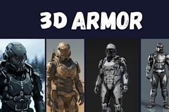 design 3d cosplay custom model suit for any super hero