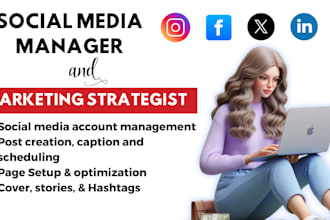 be your social media manager and instagram strategist