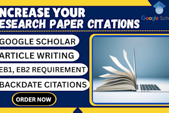 increase citations and h index in google scholar peer review journal for eb1 eb2