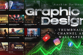 make eye catching thumbnails and custom channel art