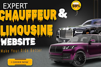 build taxi booking website, chauffeur, limousine website with booking feature