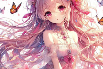 draw beautiful anime art illustration