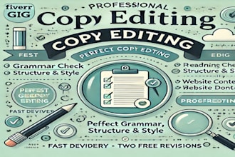 be your copy editor proofread and edit your book  , novel, fiction or ebook