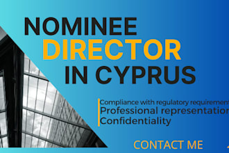 provide nominee director services, virtual director solutions in cyprus