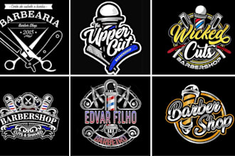 design creative barber, barber shop, and beauty salon logo