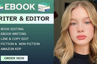 be your pro ebook writer, ghostwrite fiction ghostwriter, self help ebook, ebook