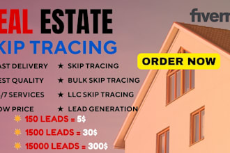 skip tracing for real estate and llc skip tracing in bulk
