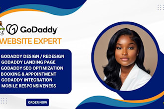 godaddy website design, godaddy website redesign, godaddy website design