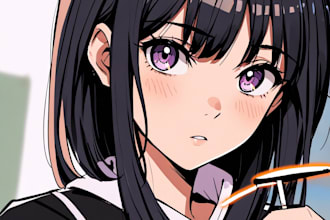 draw manga anime fan art, anime pfp, or character