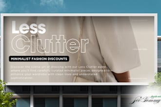 design professional cute signage rollup banner design, billboard design for ads