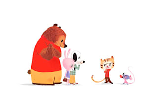 draw cute cartoon character or animal cartoon illustration