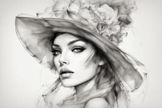 draw a fashion illustration or sketch