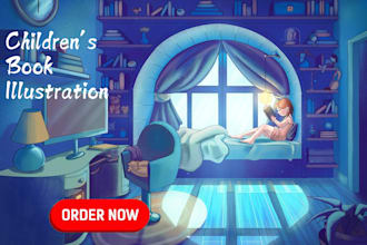 create illustrations for children storybooks and design children book