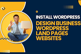 wordpress website landing page homepage onepage elementor carrd website design