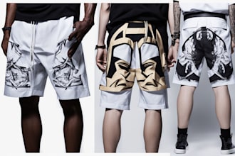 create streetwear shorts design